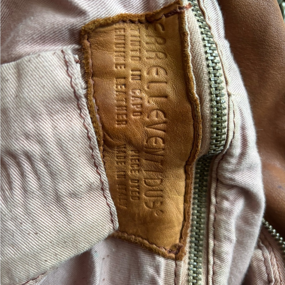 Boho soft leather Italian bag - Picture 4 of 8